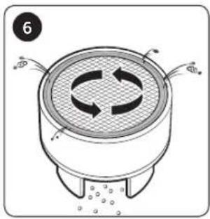 Diagram of a steamer with circular arrows indicating circulation (no text or symbols)