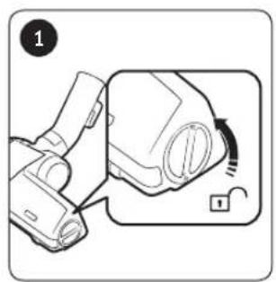 Diagram showing a device being inserted into a housing with a close-up view of the housing (no text or symbols present)