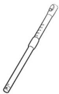 Line drawing of a cylindrical mechanical component with a flanged end (no text or symbols)