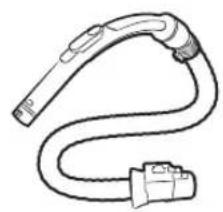 Line drawing of a flexible electrical plug with a coiled cable (no text or symbols)