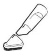 Line drawing of a hand using a screwdriver to press down a device component (no text or symbols)