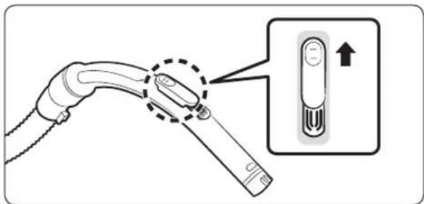 Diagram showing a cable connector being inserted into a device, with an inset highlighting the insertion point.