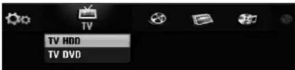 TV TV HDD TV DVD