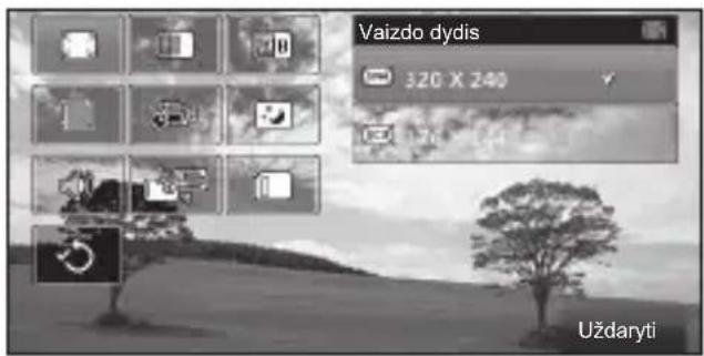 Vaizdo dydis 320 X 240 Uždaryti
