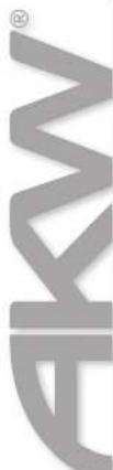 Logo or brand mark featuring stylized 'AKA' letters with a registered trademark symbol