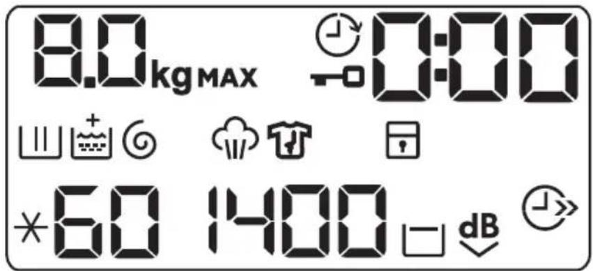 8.0 kg MAX 0:00 *60 1400 dB