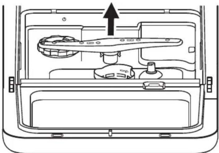 MIDEA HAMDWQP4260ISA - Cleaning the spray arms - 1