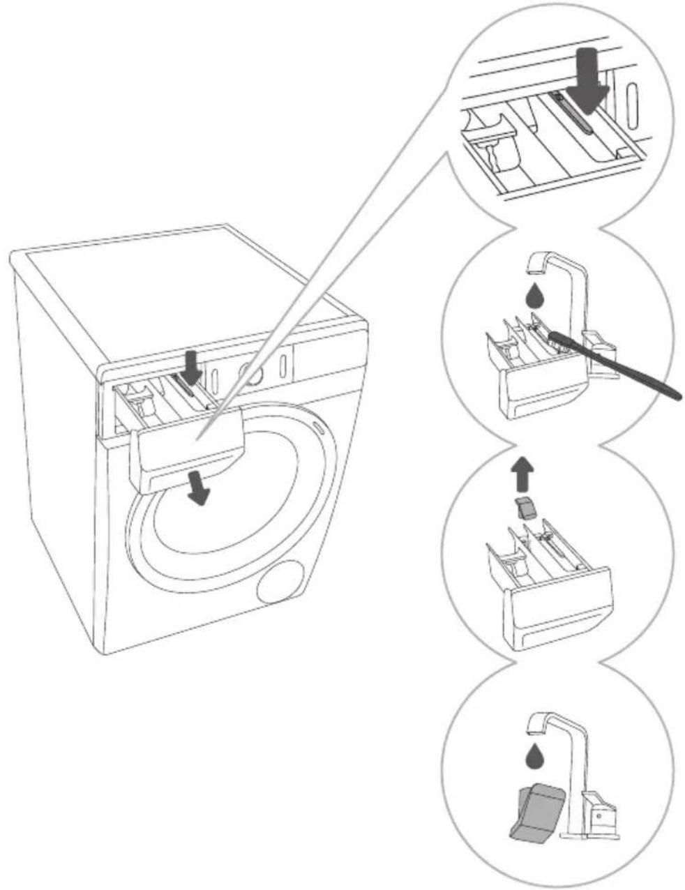 GORENJE WNPI82BS - PESUVAHENDI DOSAATORI PUHASTAMINE - 1