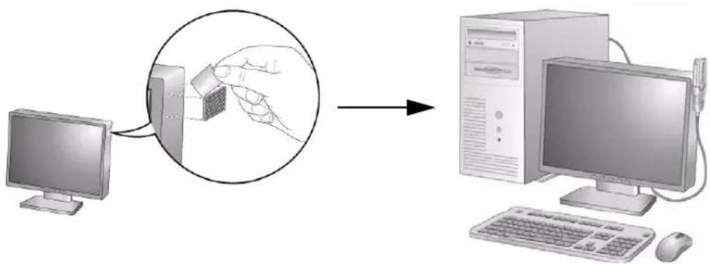 NETGEAR RangeMax WNDA3100 - Placing the USB Adapter Cradle - 3