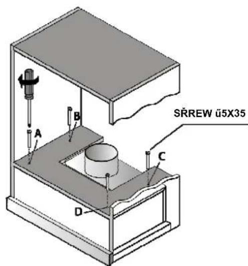 Screw Ø5x35, A, B, C, D