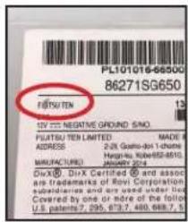 PL101016-66500 86271SG650 FUSU TEN 13 SIVI NEGATIVE GROUND SMO. FLUTSU TEN LIMITED MADE IN ADDRESS 2/28, Goohdo-1 chama Hargu 440, Kolei 652-8510, MAUFACTURED JANUARY 2019 Dix®. Dix® Certified ® and assor are trademarks of Revi Corporation subsidiaries and are used under the Covered by one or more of the folio U.S. patents 7,295, 873, 460, 668,7 5