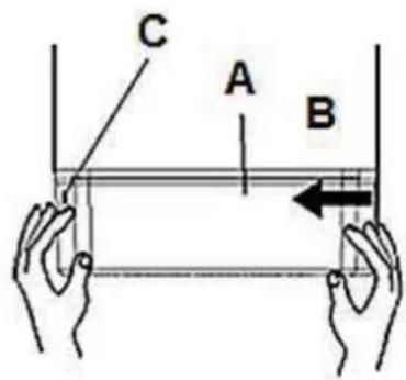 C A B