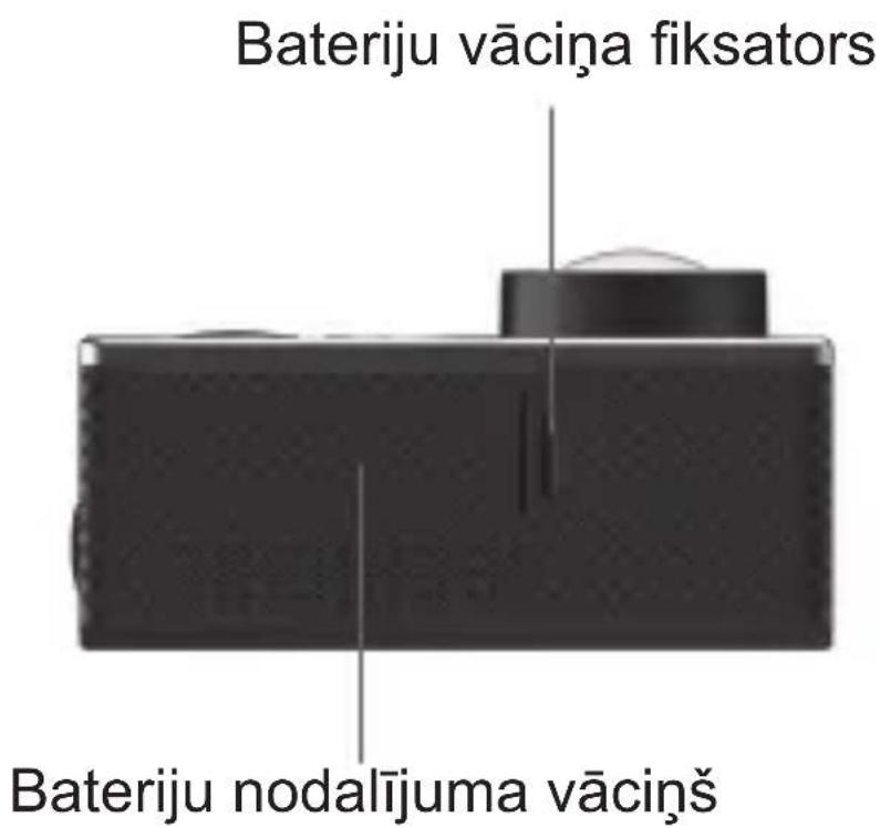 Bateriju vāciņa fiksators Bateriju nodalījuma vāciņš