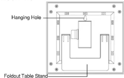 Hanging Hole Foldout Table Stand