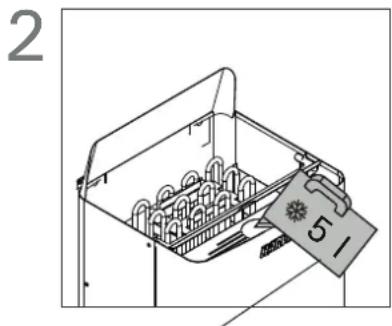 HARVIA The Wall SW45S HSW450400S - Erhitzen der Saunakabine, Verdampfer beim Erhitzen eingeschaltet - 2