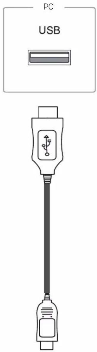 LG 47LT55A - Σύνδεση καλωδίου Touch USB - 1