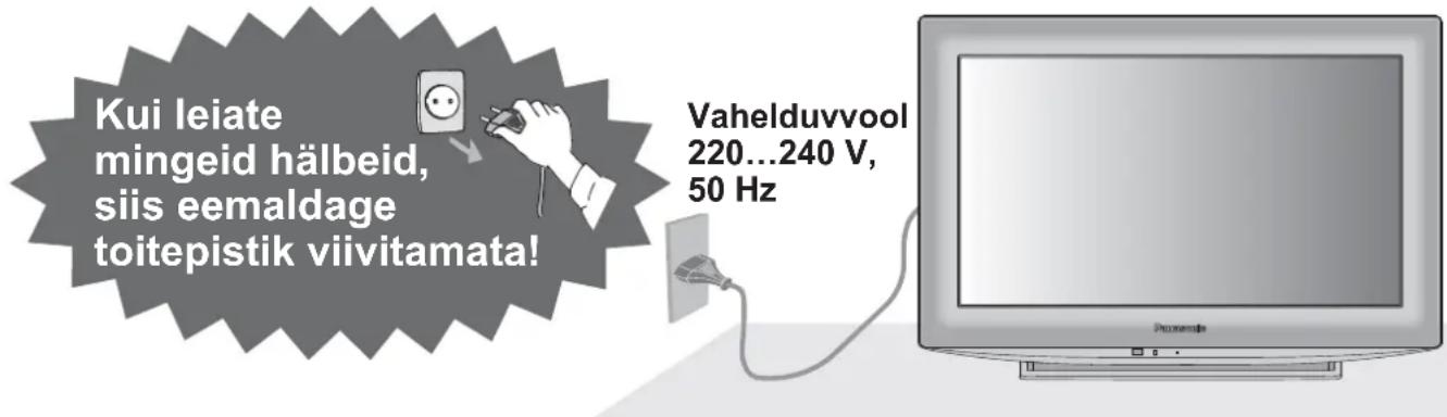 PANASONIC TX-L19D28EP - Toitepistiku ja juhtme käsitsemine - 1
