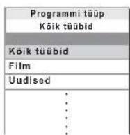 PANASONIC TX-L19D28EP - ■Valitud tüüpi kanalite loetelu vaatamiseks (DVB-režiim) - 2