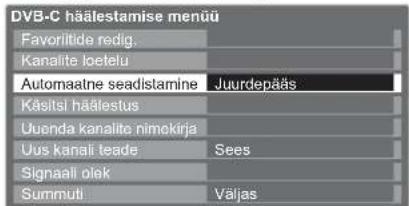 PANASONIC TX-L19D28EP - Automaatne seadistus teleri küljel asuvate nuppudega (lk 9) - 10