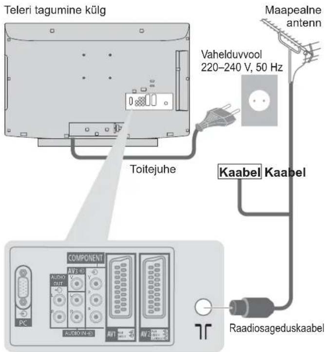 PANASONIC TX-L19D28EP - Põhilised ühendused - 1