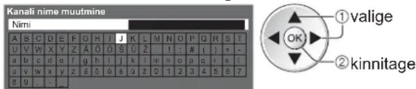 PANASONIC TX-L19D28EP - Soovimatute analoogkanalite vahelejätmine, analoogkanalite redigeerimine Kanalite loetelu - 5