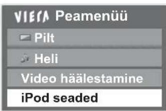 PANASONIC TX-L19D28EP - iPodi seadistamine - 2