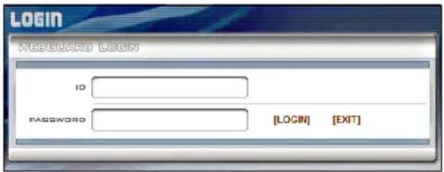 LOGIN MEAGUARD LOGIN ID PASSWORD [LOGIN] [EXIT]