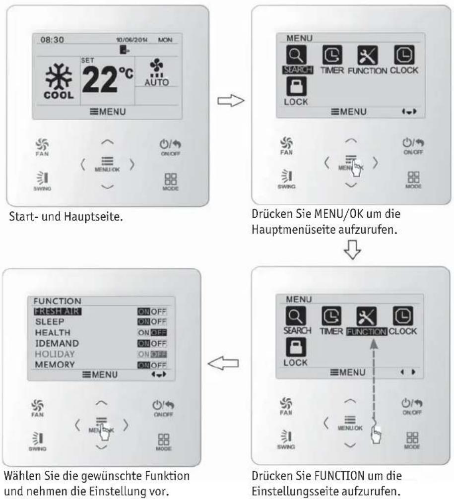 GREE XK75 - ■ Funktionseinstellungen - 1
