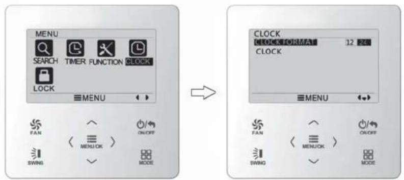 GREE XK75 - ZEITFORMAT-ANZEIGE - 1