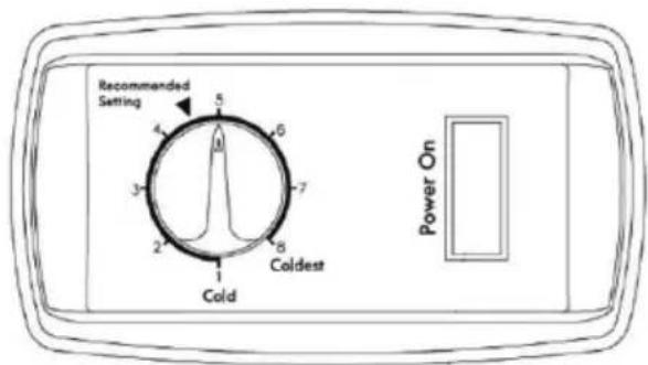 Recommended Setting 5 4 6 3 7 2 8 1 Cold Cold Power On