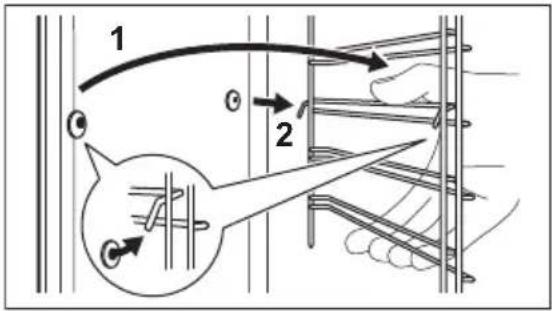 ELECTROLUX LOC6H76Z - Vybratie: Zasúvacie lišty - 2