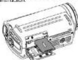 AGFA DV-1012 - Inserting a memory card (not included) - 1
