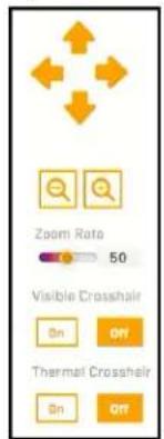 Zoom Rate 50 Visible Crosshair On Off Thermal Crosshair On Off