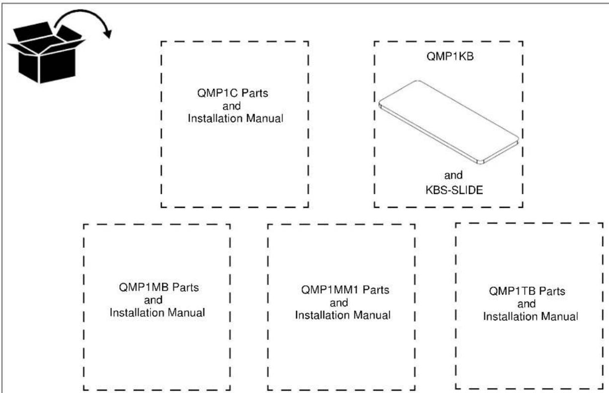 Chief QMP1PK1B - DIMENSIONS - 3