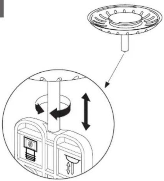 Diagram showing a mechanical assembly with rotating components and directional arrows indicating motion or rotation.