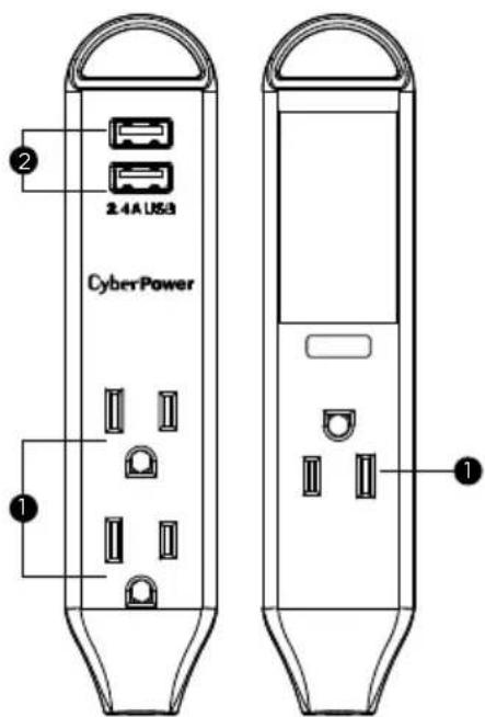 2.4A USB3 CyberPower 1 2