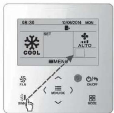 08:30 10/06/2014 MON SET COOL AUTO MENU FAN ON/OFF SWN MENJOK MODE
