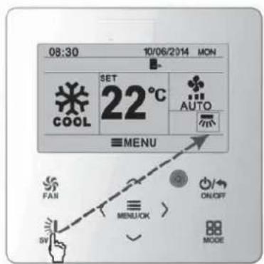 08:30 10/06/2014 MON SET 22°C AUTO MENU FAN MENUCK ON/OFF SV MODE