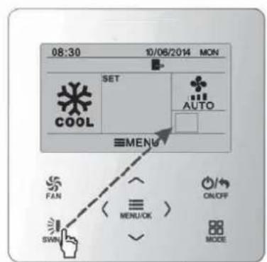08:30 10/06/2014 MON SET COOL AUTO MENU FAN ON/OFF SWM MENU/OK MODE