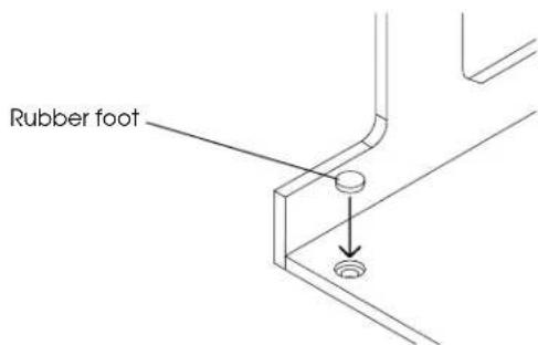 Rubber foot
