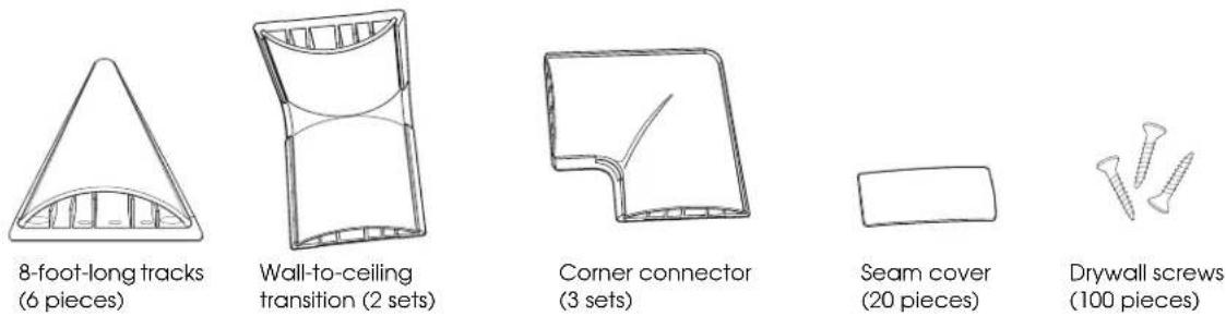 EPSON Ensemble HD 1080 - Unpack the Wire Management Tracks - 1