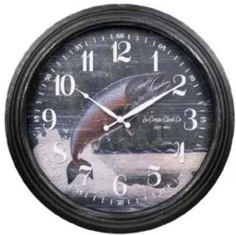 LA CROSSE TECHNOLOGY 433-3841S - 15.75-Inch River Run Indoor/Outdoor Wall Clock - 1