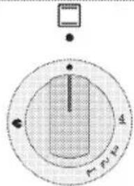 Diagram showing a circular region with a vertical line and labeled dimensions, possibly representing a physical or mathematical concept.