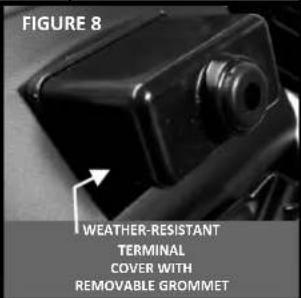FIGURE 8 WEATHER-RESISTANT TERMINAL COVER WITH REMOVABLE GROMMET