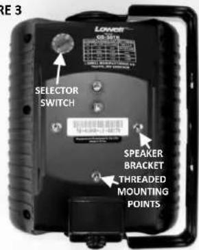 SE 3 SELECTOR SWITCH SPEAKER BRACKET THREADED MOUNTING POINTS
