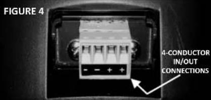 FIGURE 4 4-CONDUCTOR IN/OUT CONNECTIONS