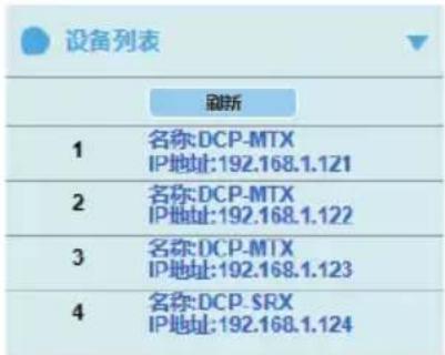 AMX DCP-SRX - 设备列表 - 1