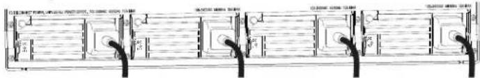 Technical diagram showing a multi-layered structure with labeled components and connections, likely representing a mechanical or architectural assembly.