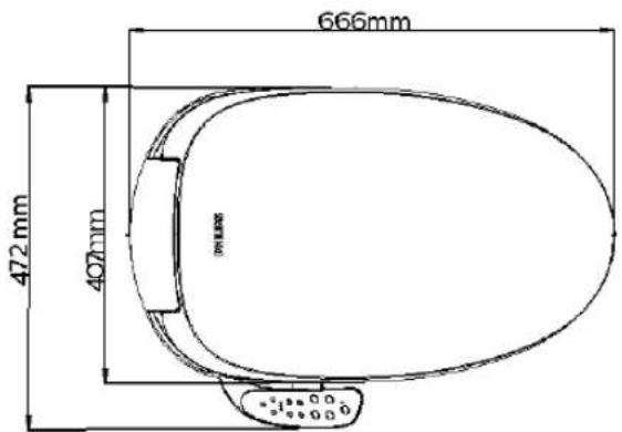 666mm 472 mm 407mm 398 mm
