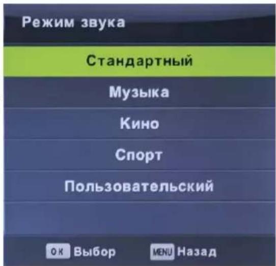 DEXP H24E7000M - Режим звука - 1